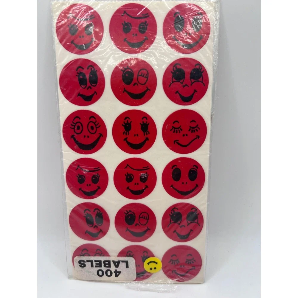 Vintage Random Lot Of New + Used Sticker‎ Sheets Smiley Scented Ziggy Animals
